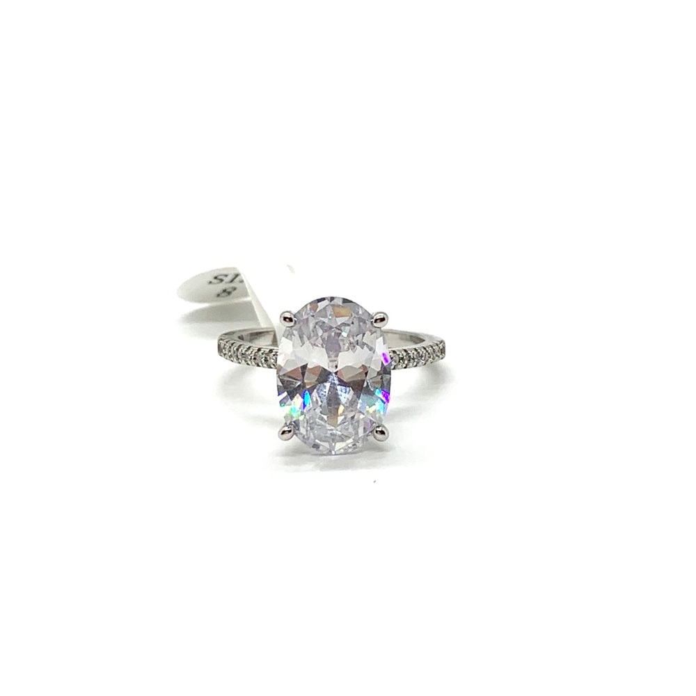 Cubic Zirconia Sterling Silver Ring 925